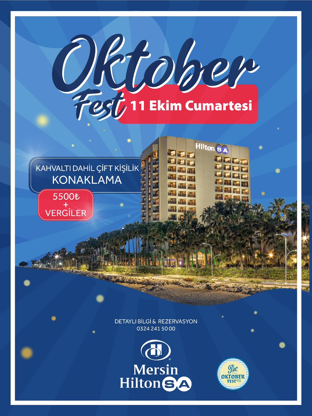 Mersin HiltonSA'da Oktoberfest Etkinliği Düzenlenecek