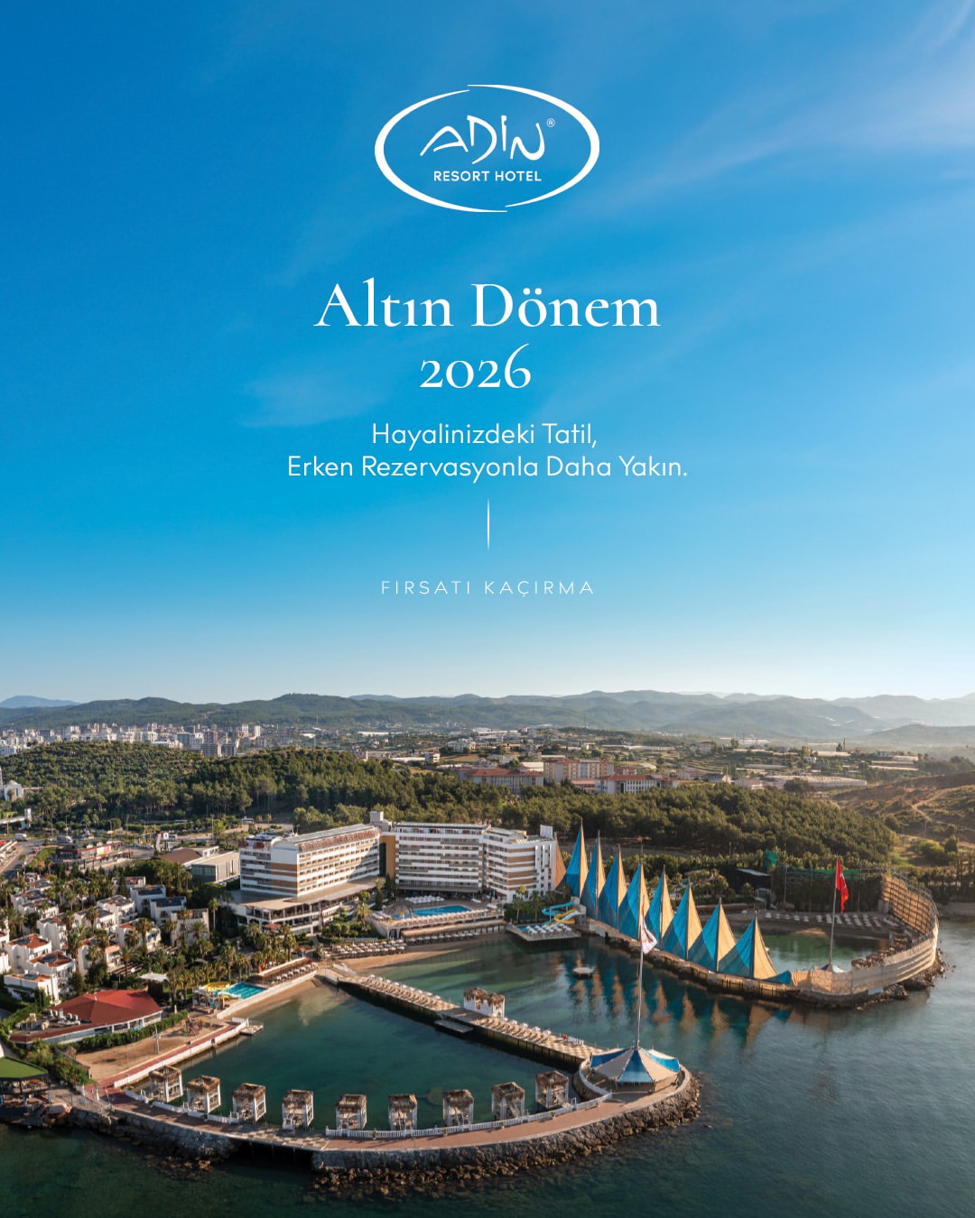 Adin Beach Resort & Spa, 2026 Yazı İçin Erken Rezervasyon Dönemini Başlattı
