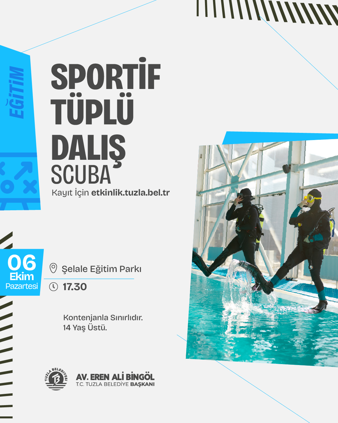 Tuzla'da Sportif Tüplü Dalış Eğitimi Başlıyor
