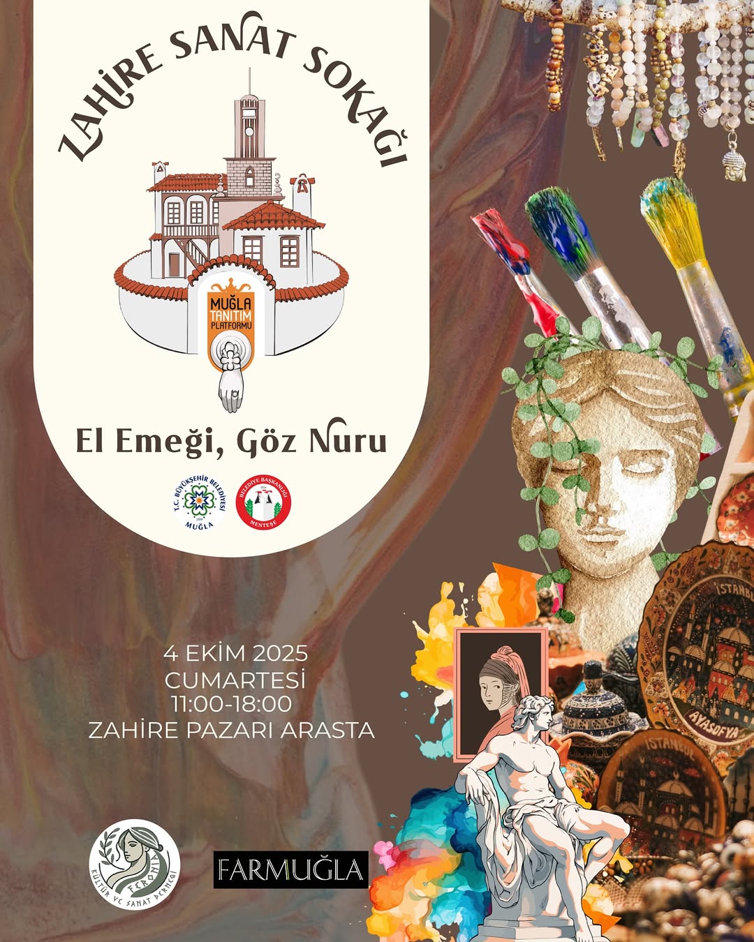 Muğla'da Zahire Sanat Sokağı, Ekim Ayında Sanat Etkinliğine Ev Sahipliği Yapacak