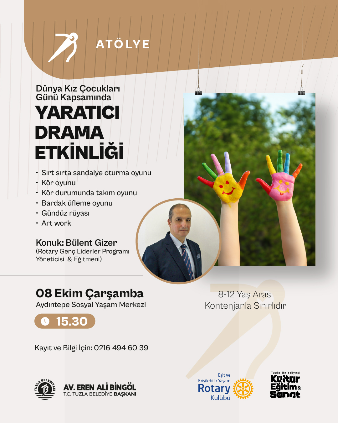 İstanbul Tuzla'da Uluslararası Kız Çocukları Günü Etkinliği Düzenlenecek