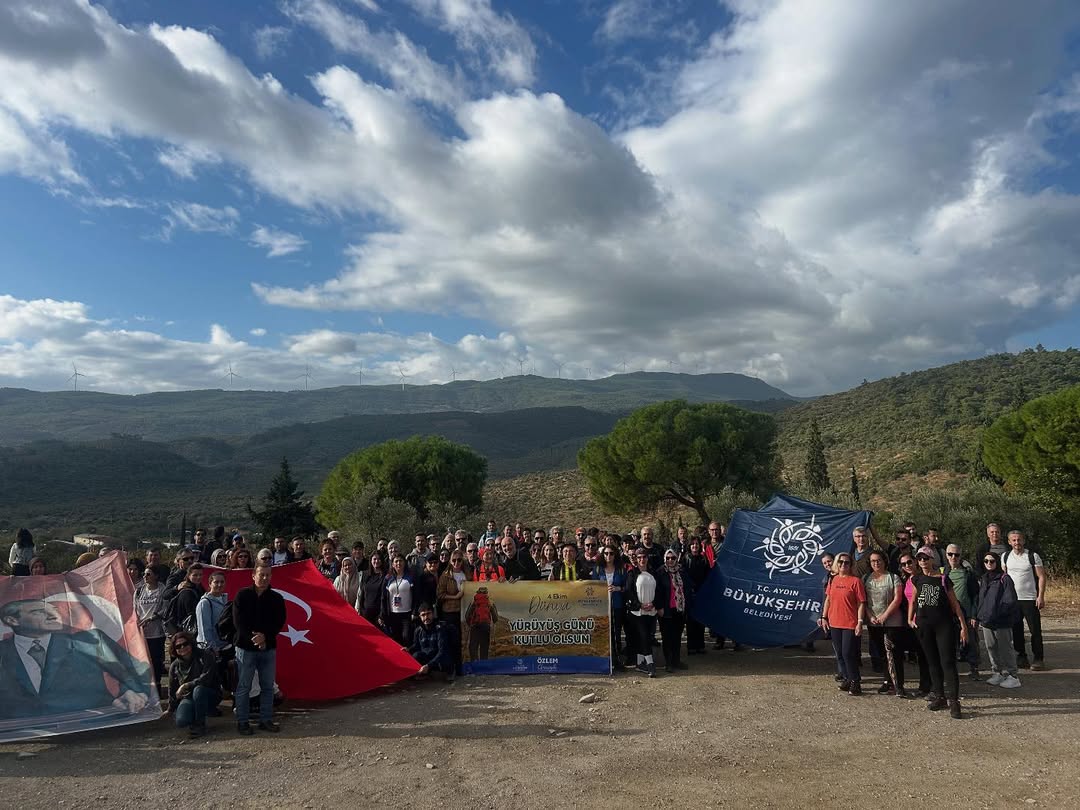 Aydın'da Dünya Yürüyüş Günü Magnesia Antik Kenti'nde Kutlandı