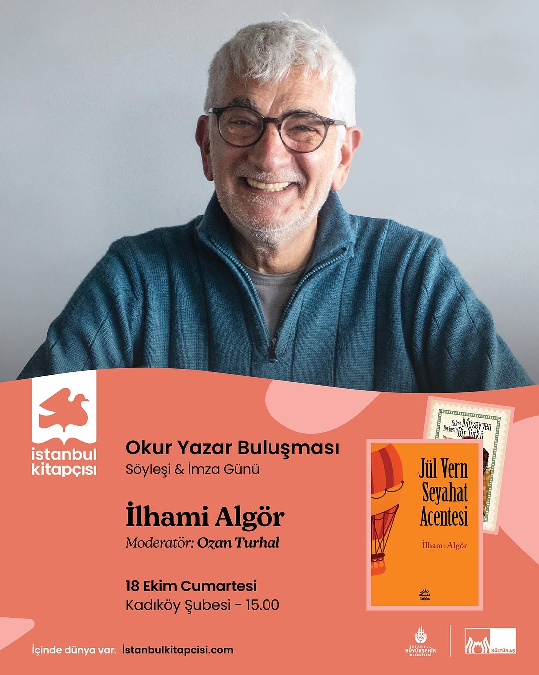 İlhami Algör, Okur Yazar Buluşması'nda Okurlarıyla Buluşacak