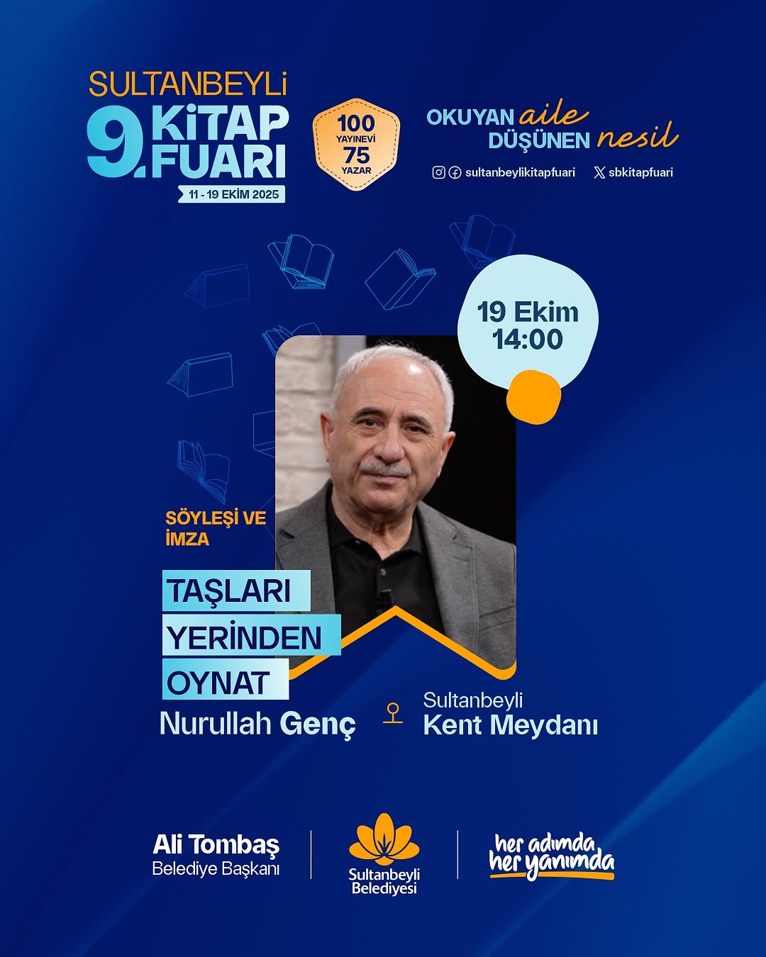 Nurullah Genç, Sultanbeyli 9. Kitap Fuarı'nda Okurlarıyla Buluşacak