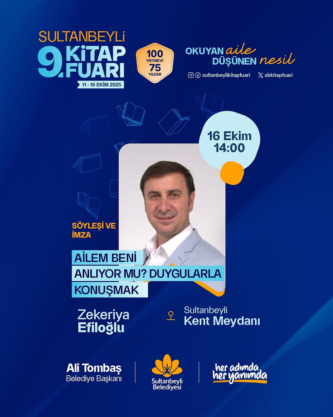 Zekeriya Efiloğlu, Sultanbeyli 9. Kitap Fuarı'nda Okurlarıyla Buluşacak