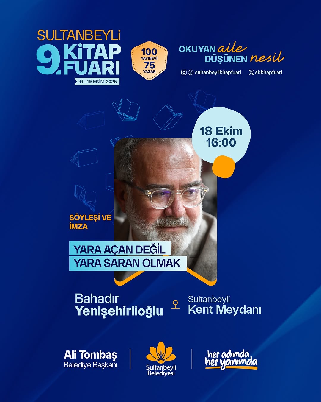 Bahadır Yenişehirlioğlu, Sultanbeyli Kitap Fuarı'nda Okurlarla Buluşacak