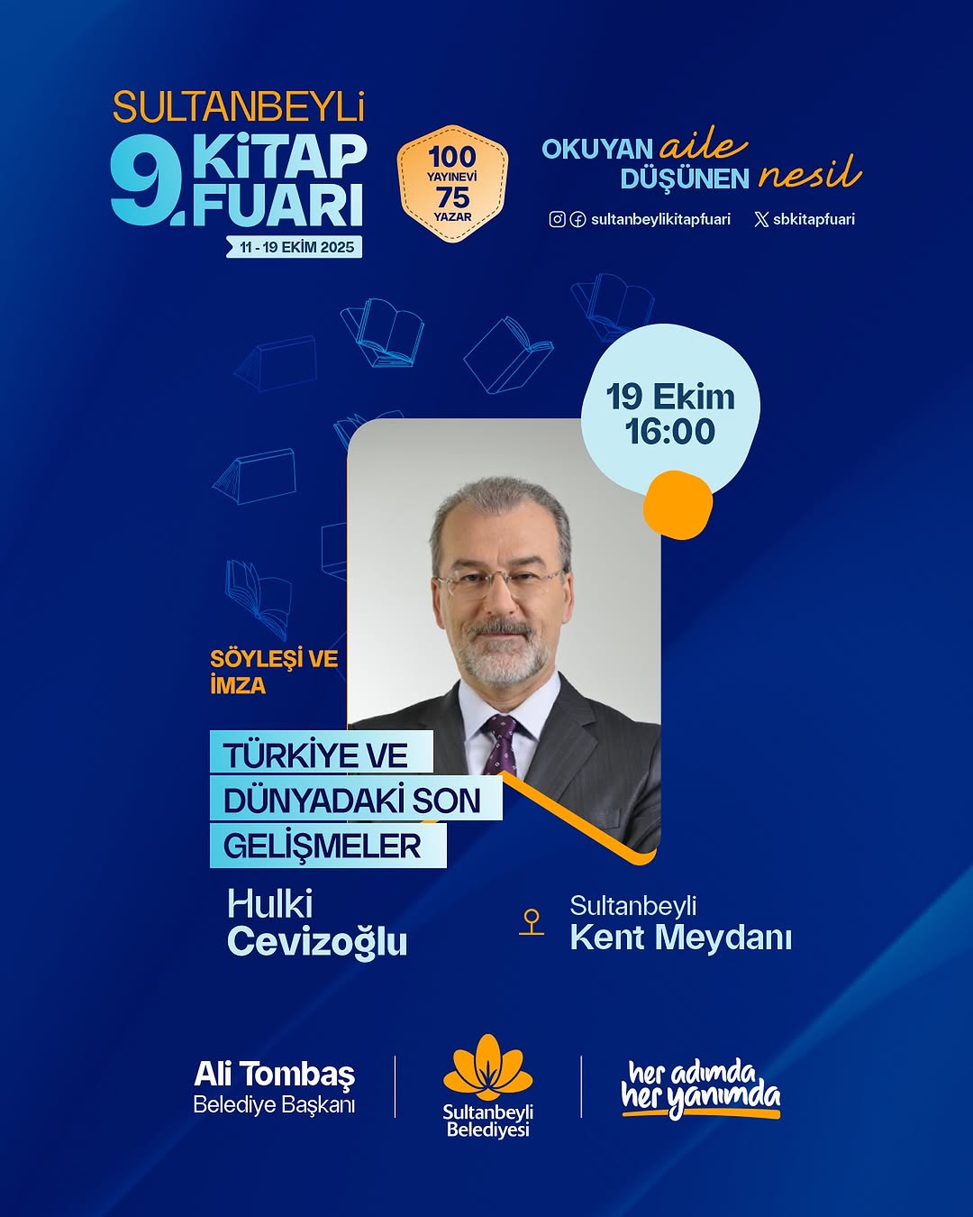 Hulki Cevizoğlu, Sultanbeyli 9. Kitap Fuarı'nda Okurlarıyla Buluşacak