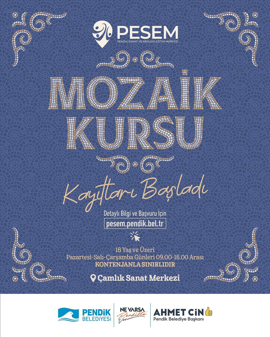 Pendik'te Mozaik Kursu Kayıtları Başladı