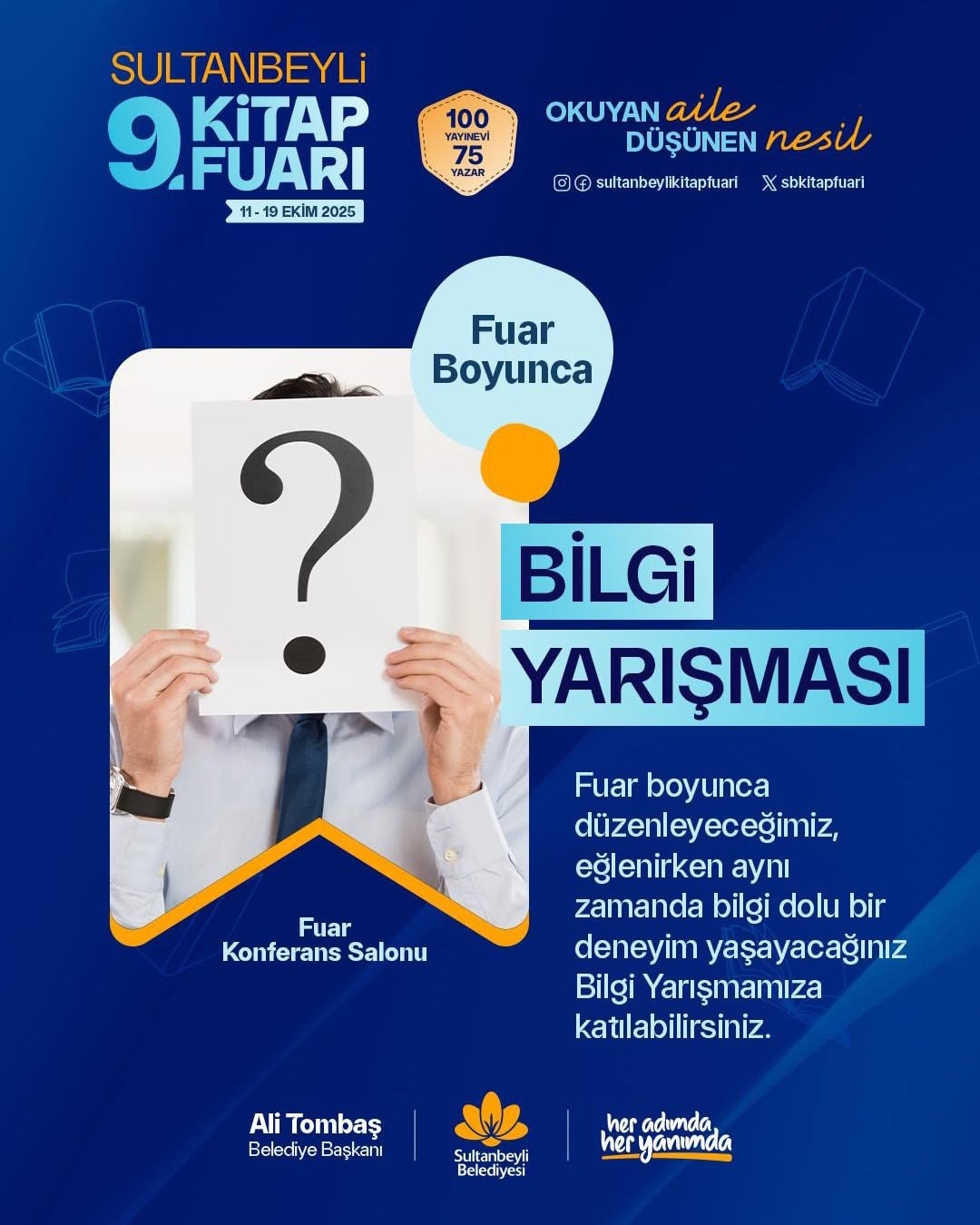 Sultanbeyli'de Kitap Fuarı Heyecanı: Bilgi Yarışmaları ve Eğlence Dolu Bir Program Hazır