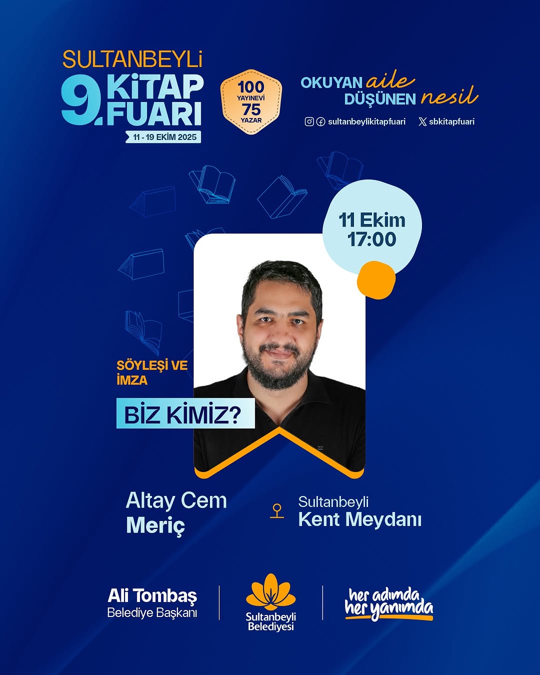 Altay Cem Meriç, Sultanbeyli 9. Kitap Fuarı'nda Okurlarıyla Buluşacak