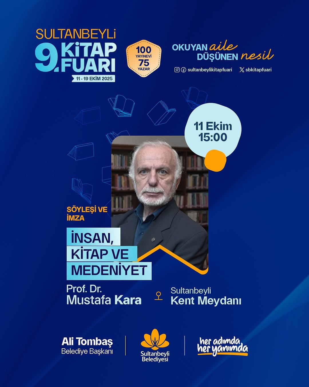 Prof. Dr. Mustafa Kara, Sultanbeyli Kitap Fuarı'nda Okurlarıyla Buluşacak