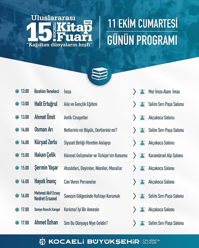 Uluslararası Kocaeli Kitap Fuarı'nın 15'incisi Yoğun İlgi Görüyor