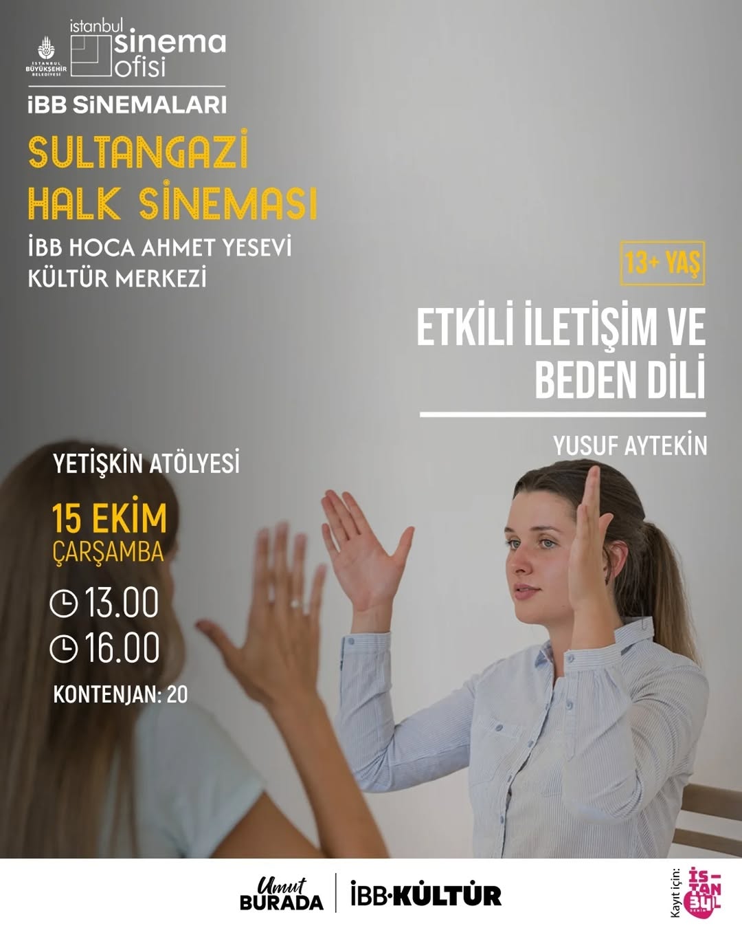 Sultangazi'de Kültür ve Sanat Buluşması: Hoca Ahmet Yesevi Kültür Merkezi'nde Yoğun Program