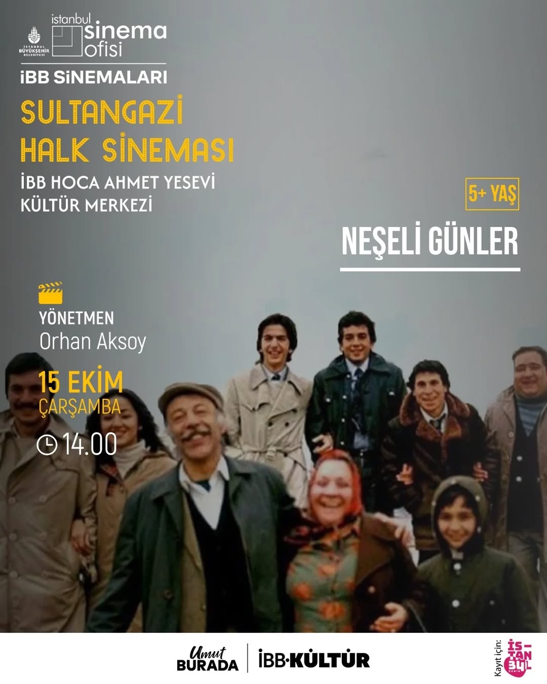 Sultangazi Halk Sineması, Hoca Ahmet Yesevi Kültür Merkezi'nde Perdelerini Açıyor