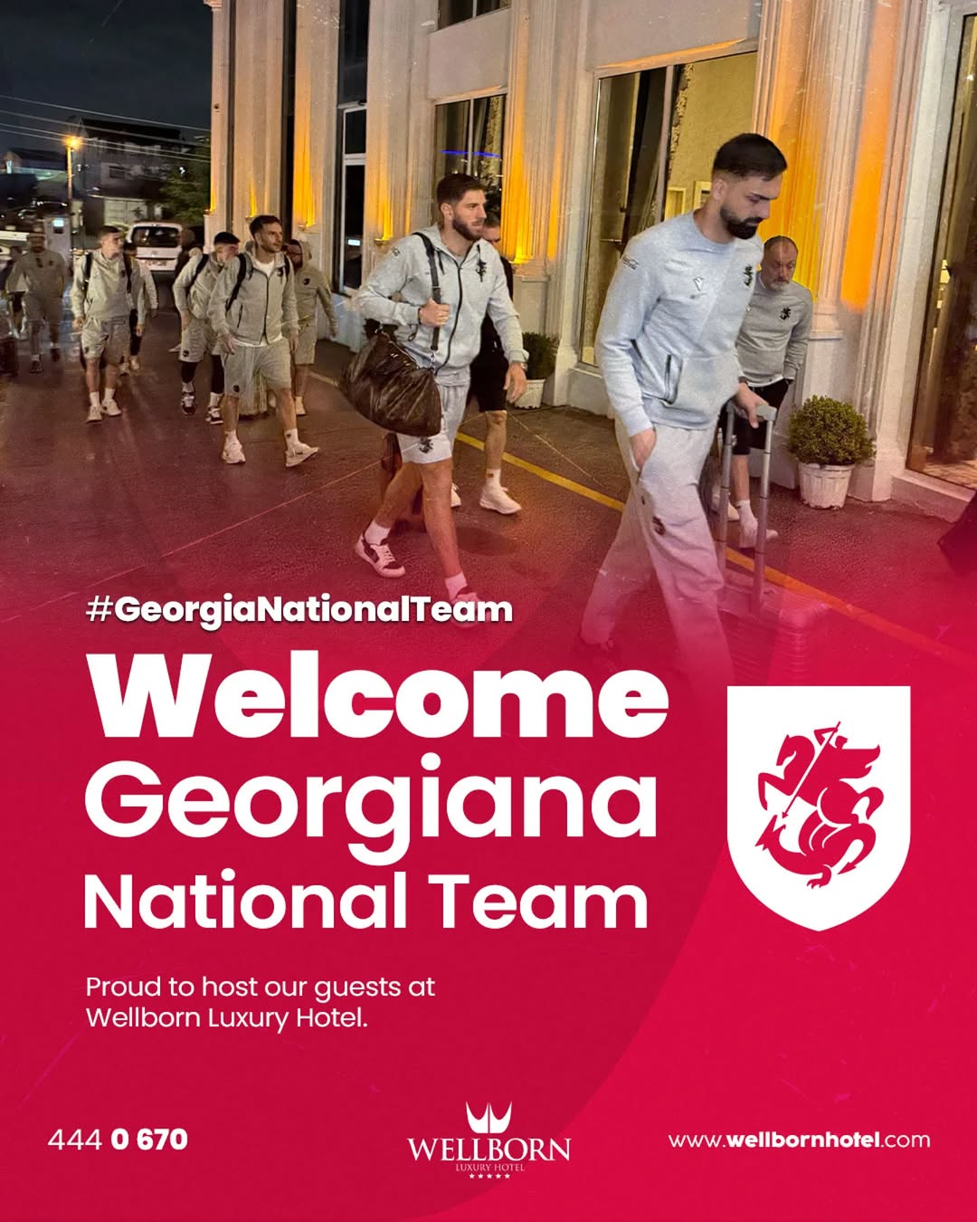 Gürcistan Milli Takımı, Türkiye Maçı Öncesi Wellborn Luxury Hotel'de Ağırlanıyor