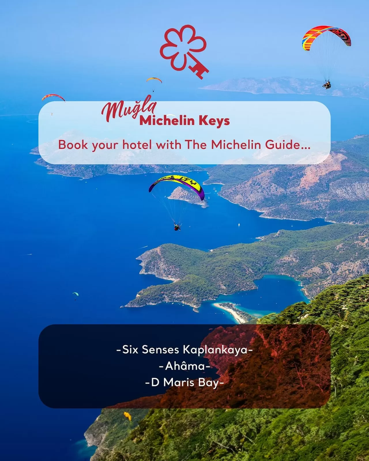 Muğla'nın Marmaris ve Fethiye İlçelerindeki Üç Otel, Michelin Anahtar Ödülü'ne Layık Görüldü