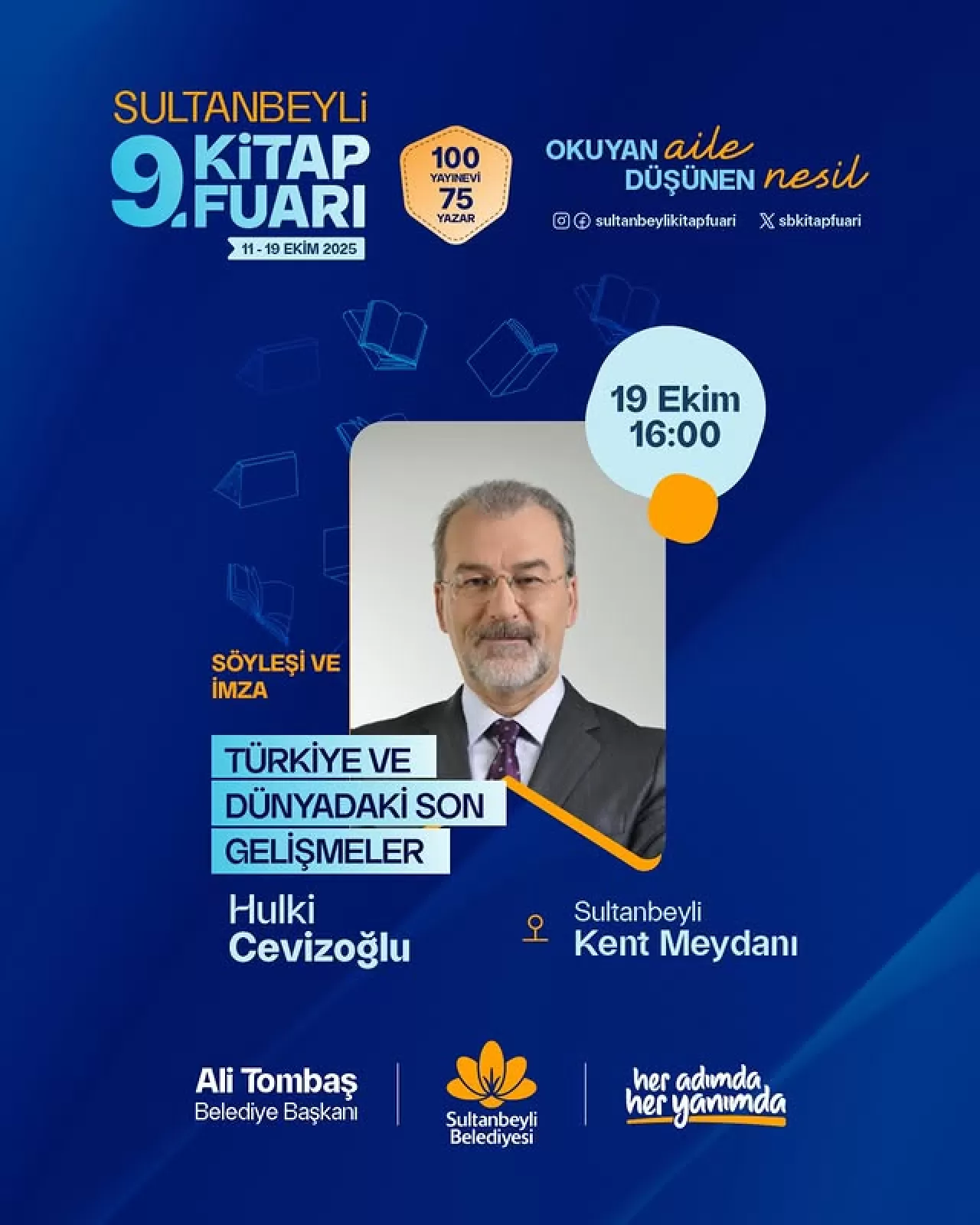 Hulki Cevizoğlu, Sultanbeyli Kitap Fuarı'nda Okurlarıyla Buluşacak