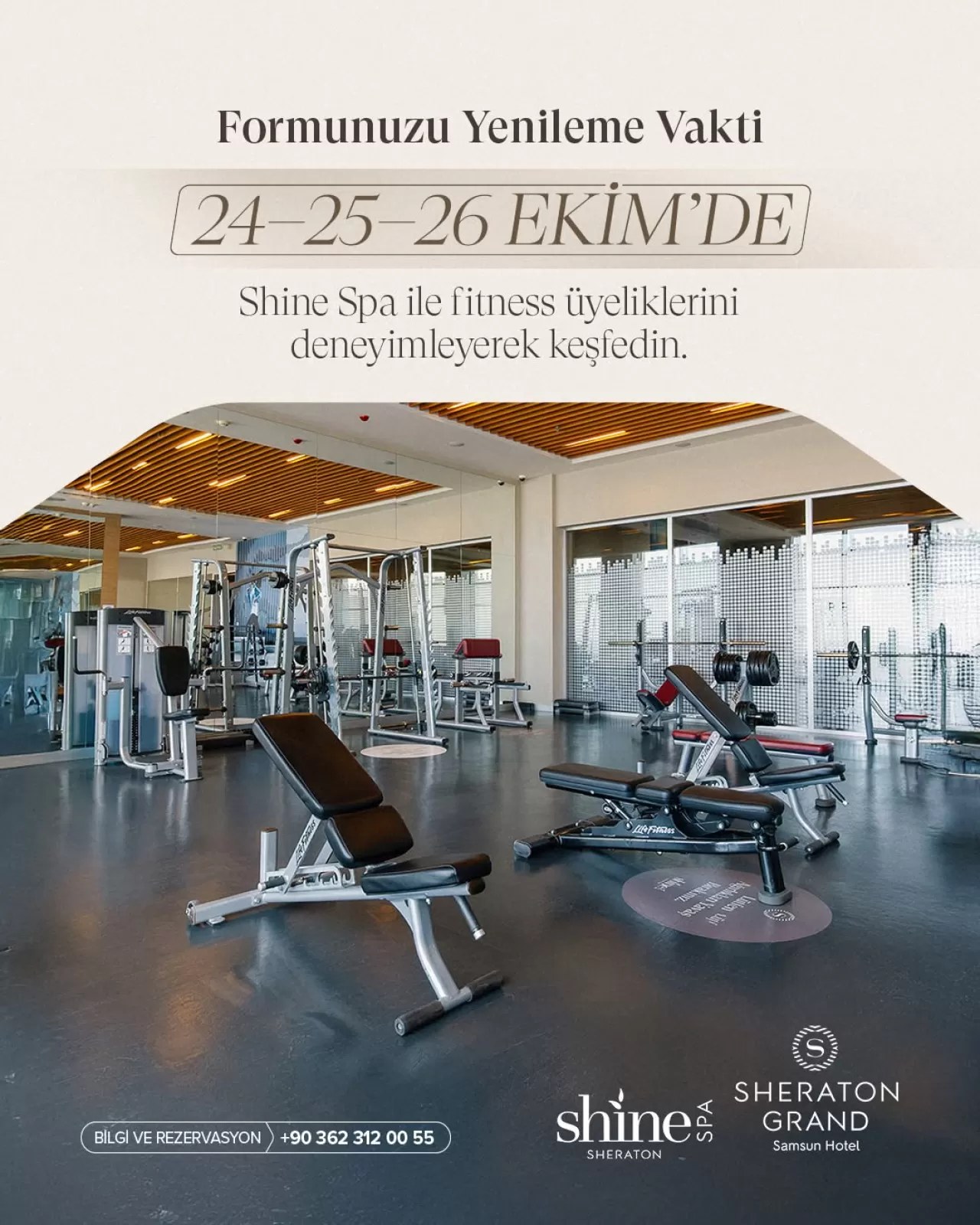 Sheraton Samsun Otel, Shine Spa Fitness Üyeliklerinde Özel Kampanya Başlattı