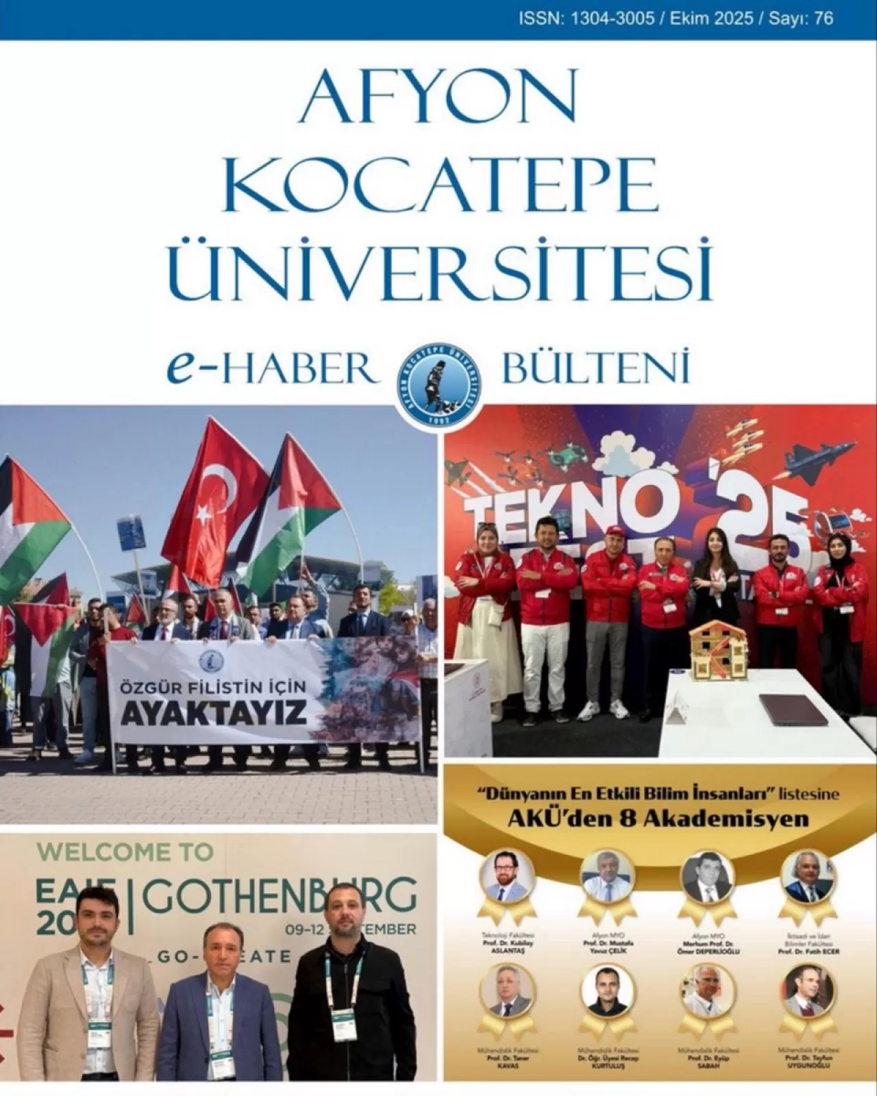 Afyon Kocatepe Üniversitesi'nin Eylül 2025 Faaliyetleri E-Bültenle Paylaşıldı