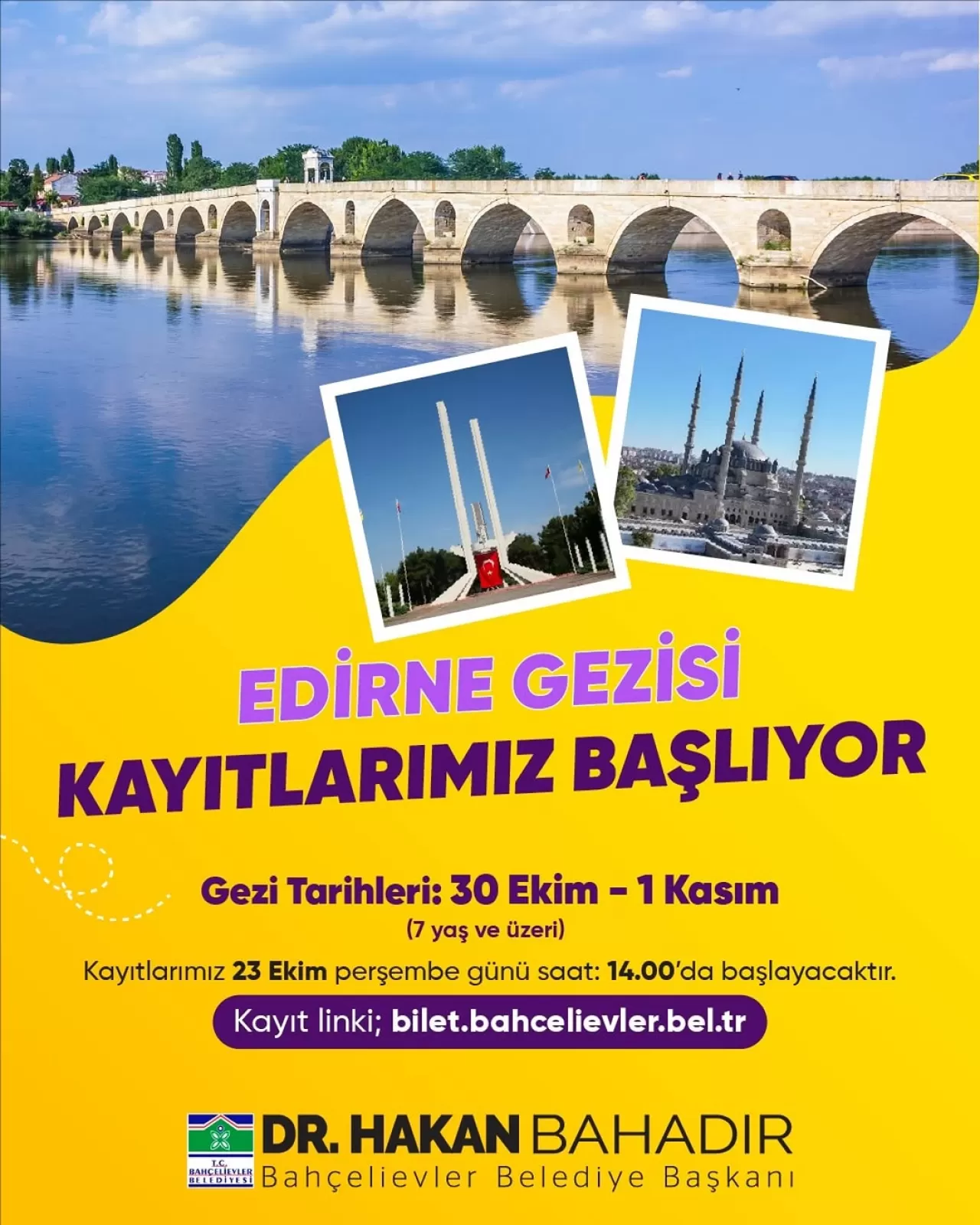 Bahçelievler Belediyesi, Edirne Kültür Gezisi Düzenliyor