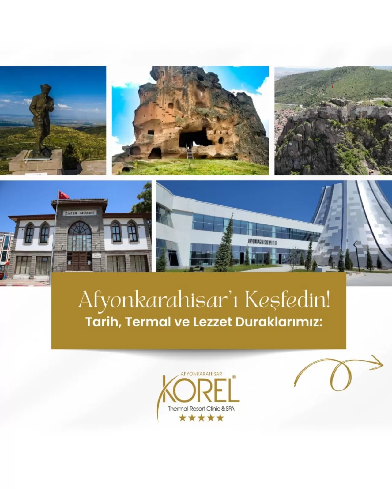 Korel Thermal Resort Clinic & Spa, Afyonkarahisar'ın Tarihi ve Termal Zenginliklerini Konuklarına Sunuyor