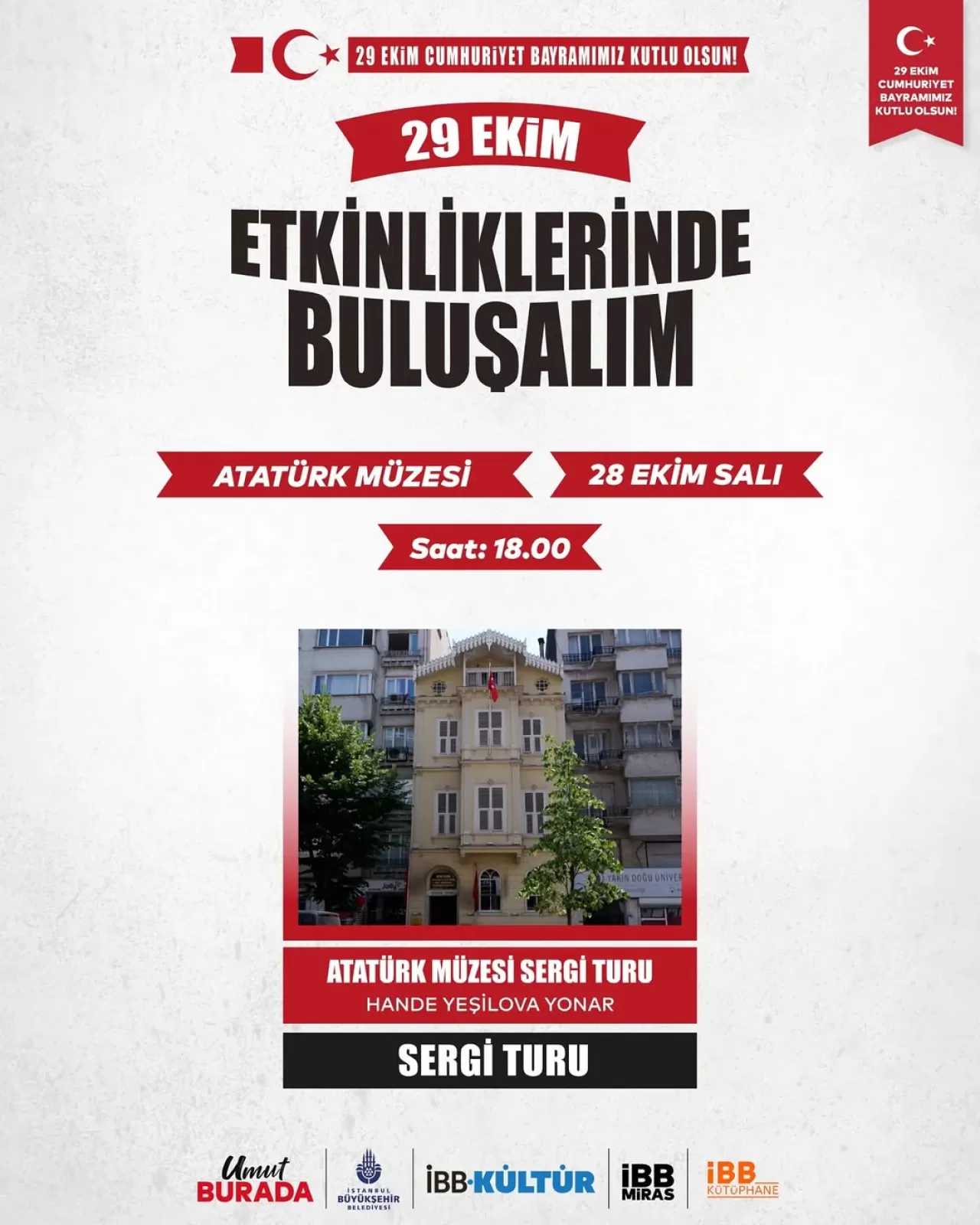 İBB, Cumhuriyet'in 102. Yılını Müze Etkinlikleriyle Kutluyor