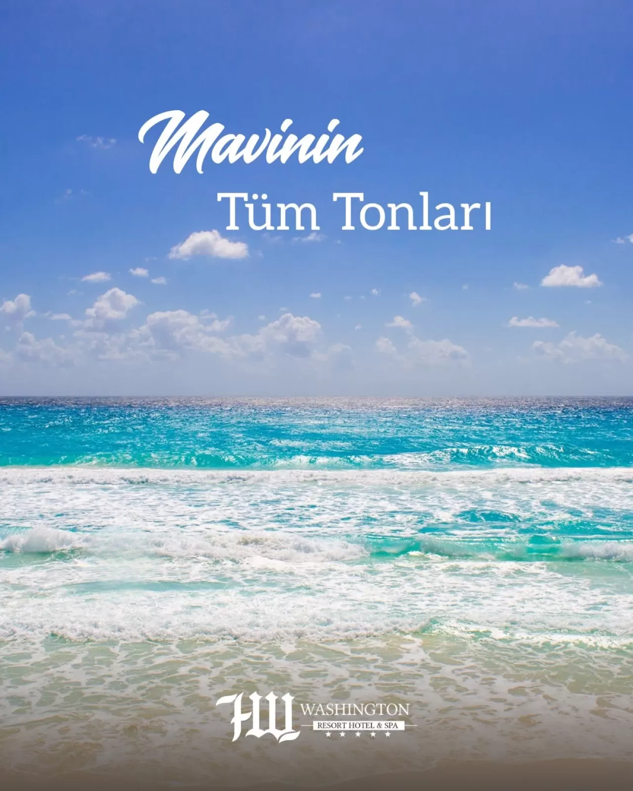 Washington Resort Hotel & Spa, Mavi Temalı Tatil Anlayışıyla Dikkat Çekiyor