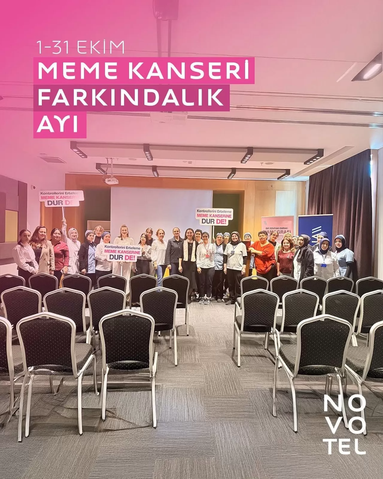 Novotel Konya'da Meme Kanseri Farkındalık Etkinliği Düzenlendi