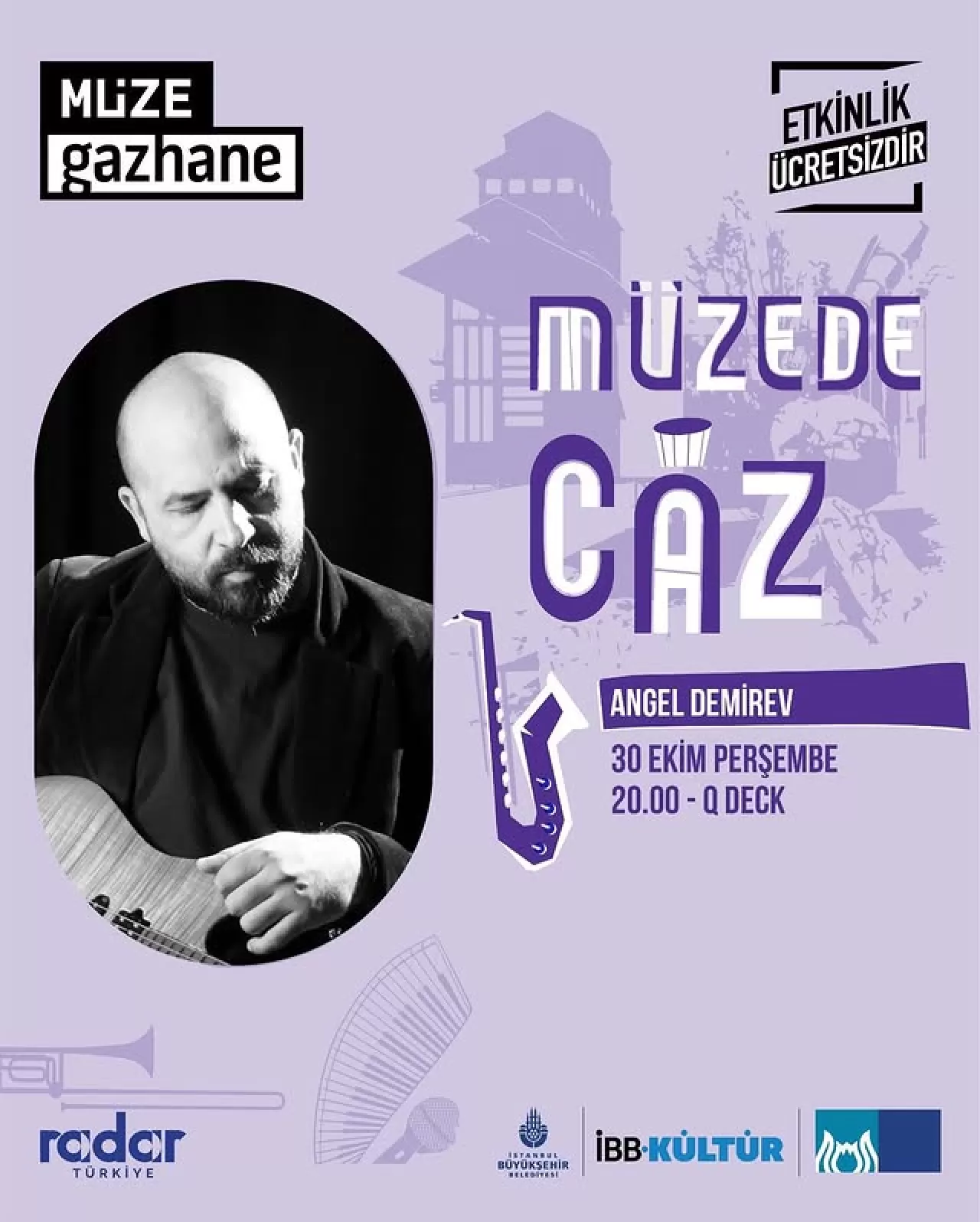 Angel Demirev'in Gitarı, Müze Gazhane'de Caz Melodilerine Hayat Verecek