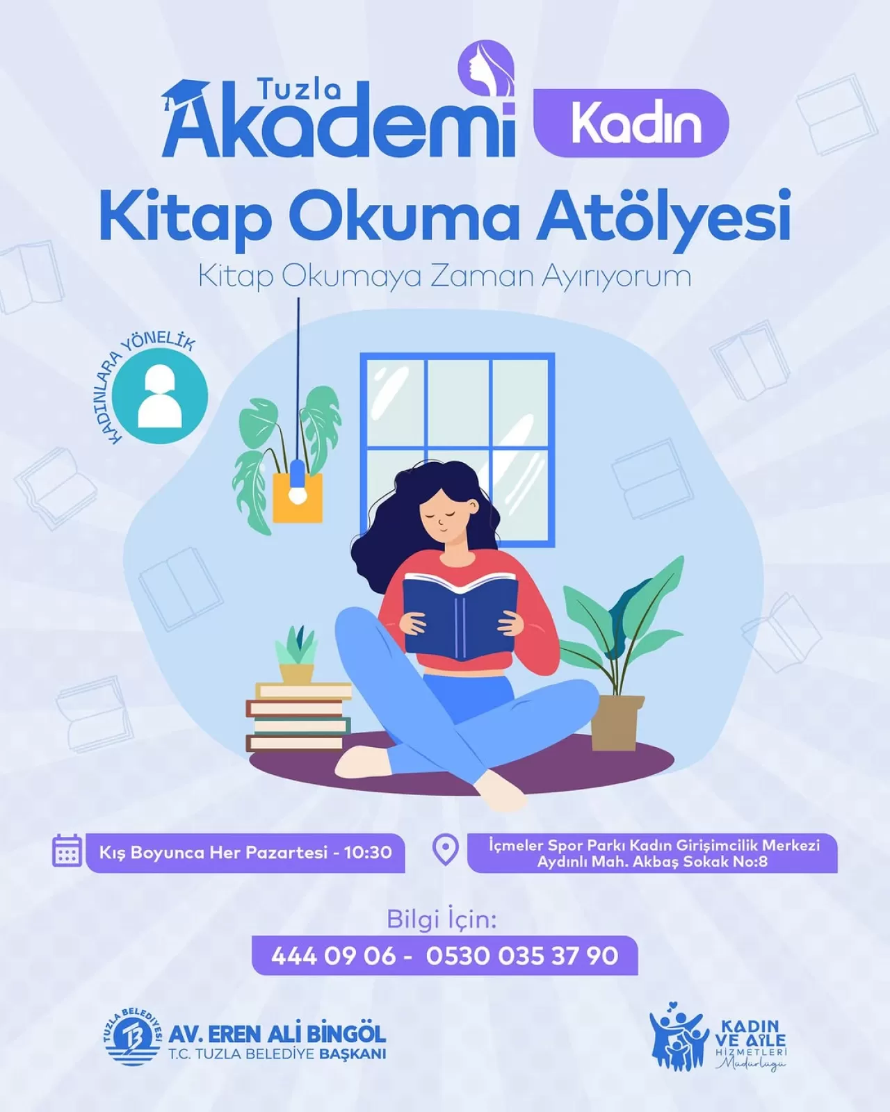 Tuzla'da Kadınlar İçin Kitap Okuma Atölyesi Başladı